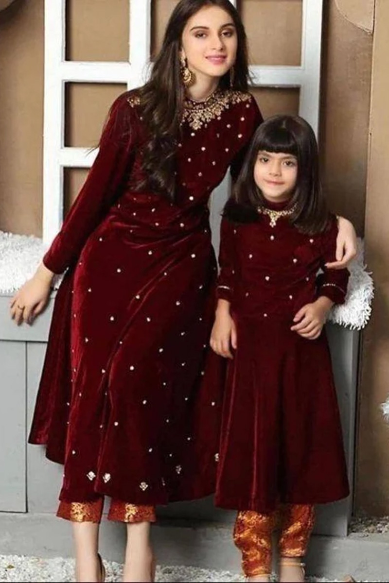 matching fall dresses mom and daughter Spring/Autumn Mother Daughter Matching Dresses main image 1