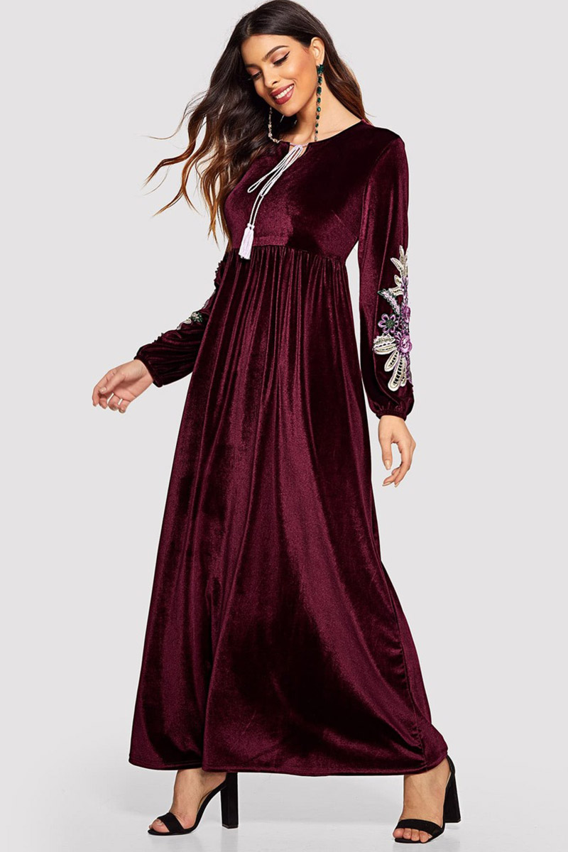 gown in velvet