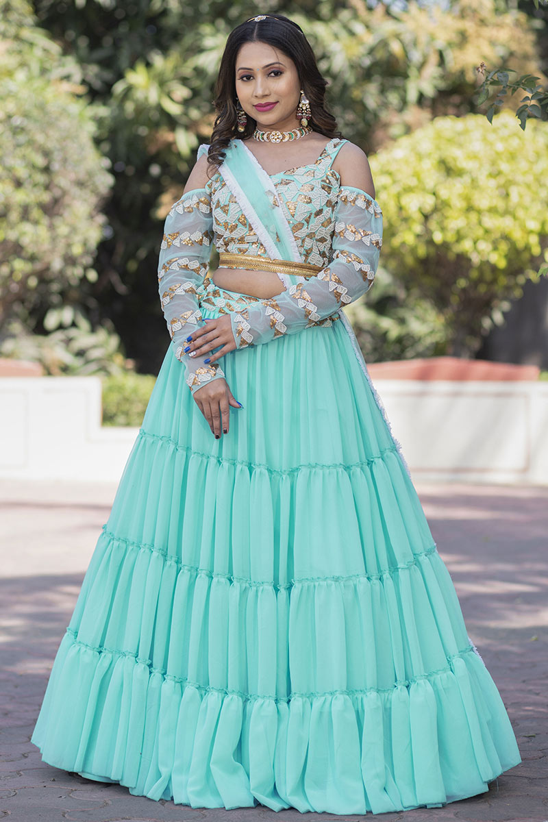 turquoise green dress for wedding Turquoise Lace Applique Ball Gown Long Ball Gowns Quinceanera Dress Turquoise / 2 main image 0
