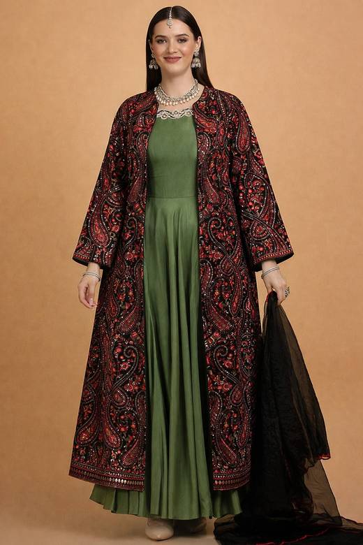 plus size indo western dresses for cocktail party Women Fabric:Rayan Staple Bridesmaid Dress Silver A VENDOR COLOR-FRESCO BLUE Pink