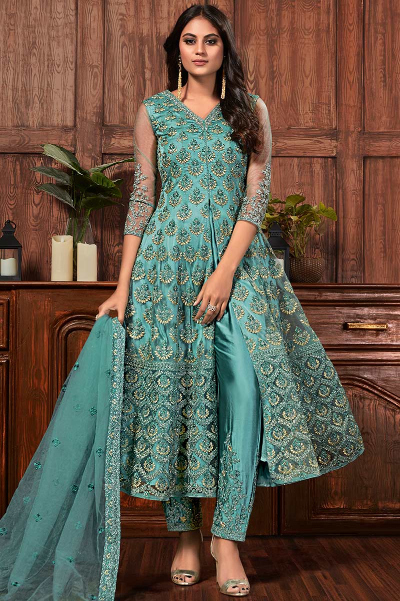 anarkali straight suit