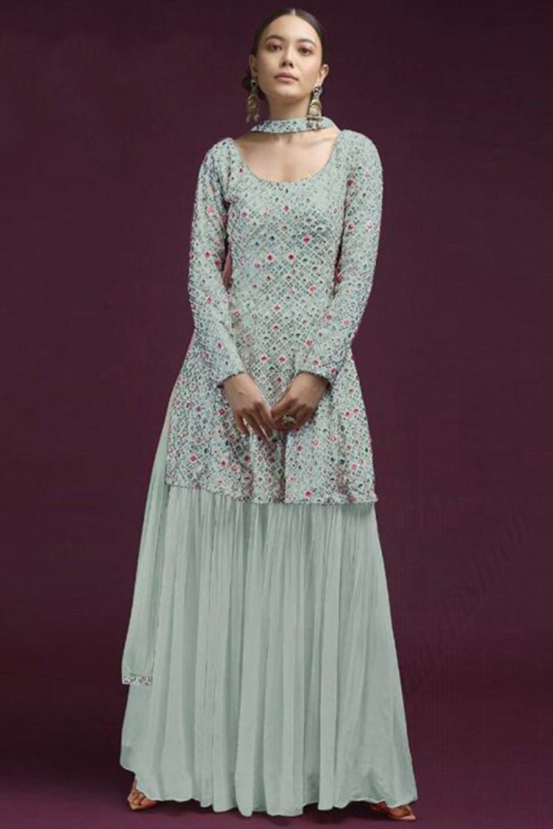 Frock type sharara best sale