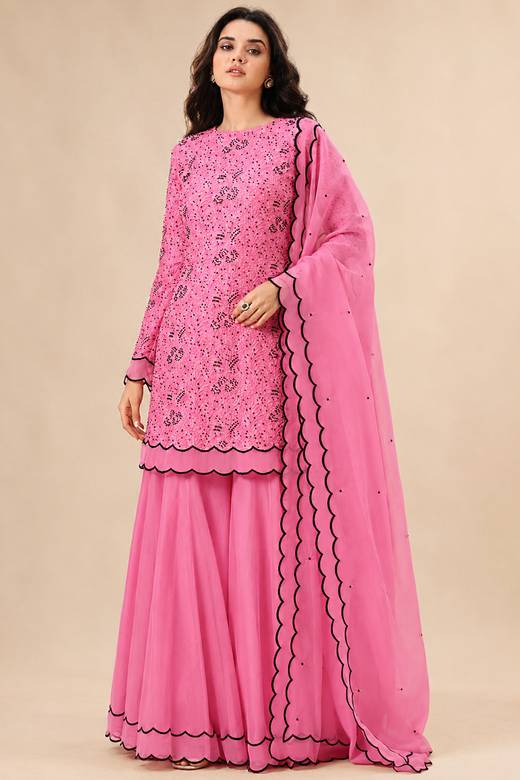 hot pink pakistani dress Wedding Clothing: Buy Pink Pakistani Wedding Clothing for Women Online in USA Cozy Knit Dress
