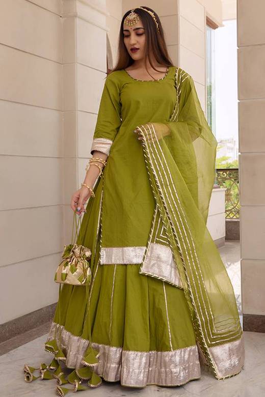 Buy Elegant Cotton Lehengas Online USA