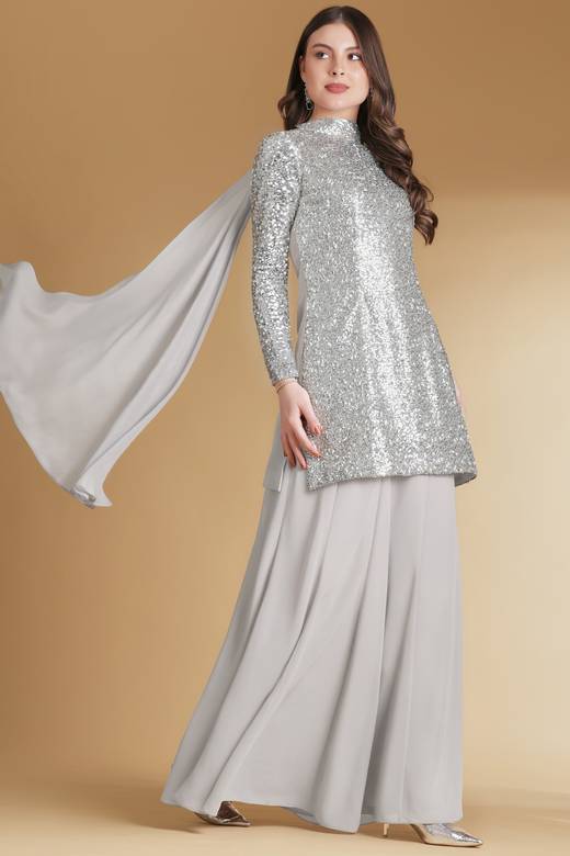 grey eid dresses Buy Rajasthani Online for Women in USA grey dress hijab combination