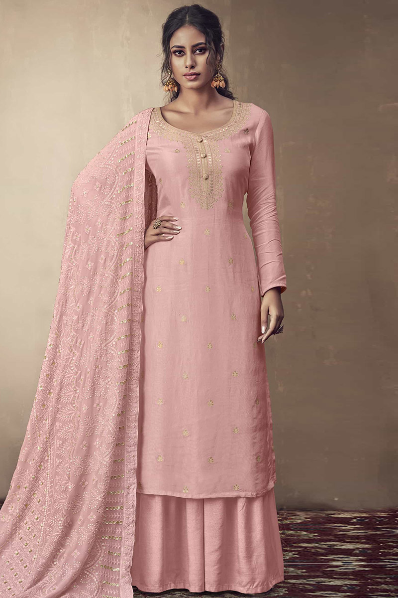 Banarasi palazzo dress best sale