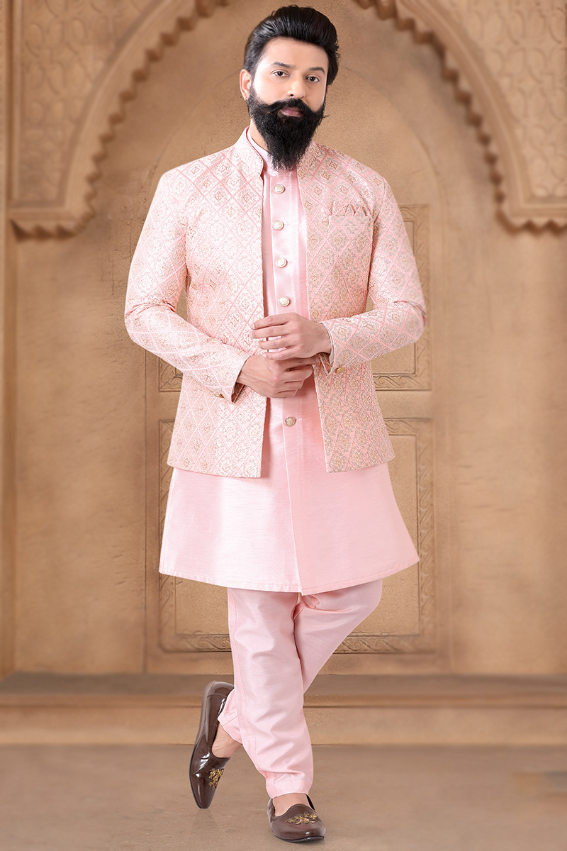 Pink silk jacket hotsell