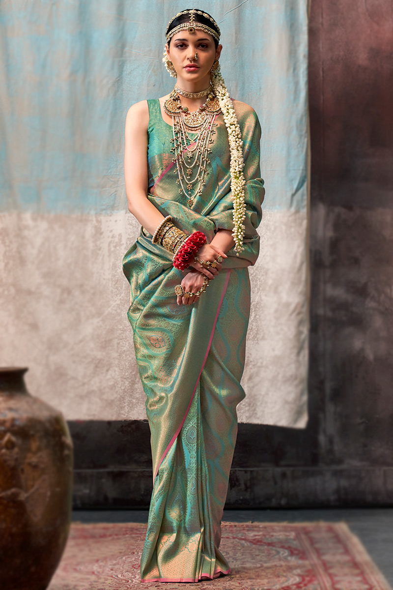 Light green wedding saree hotsell