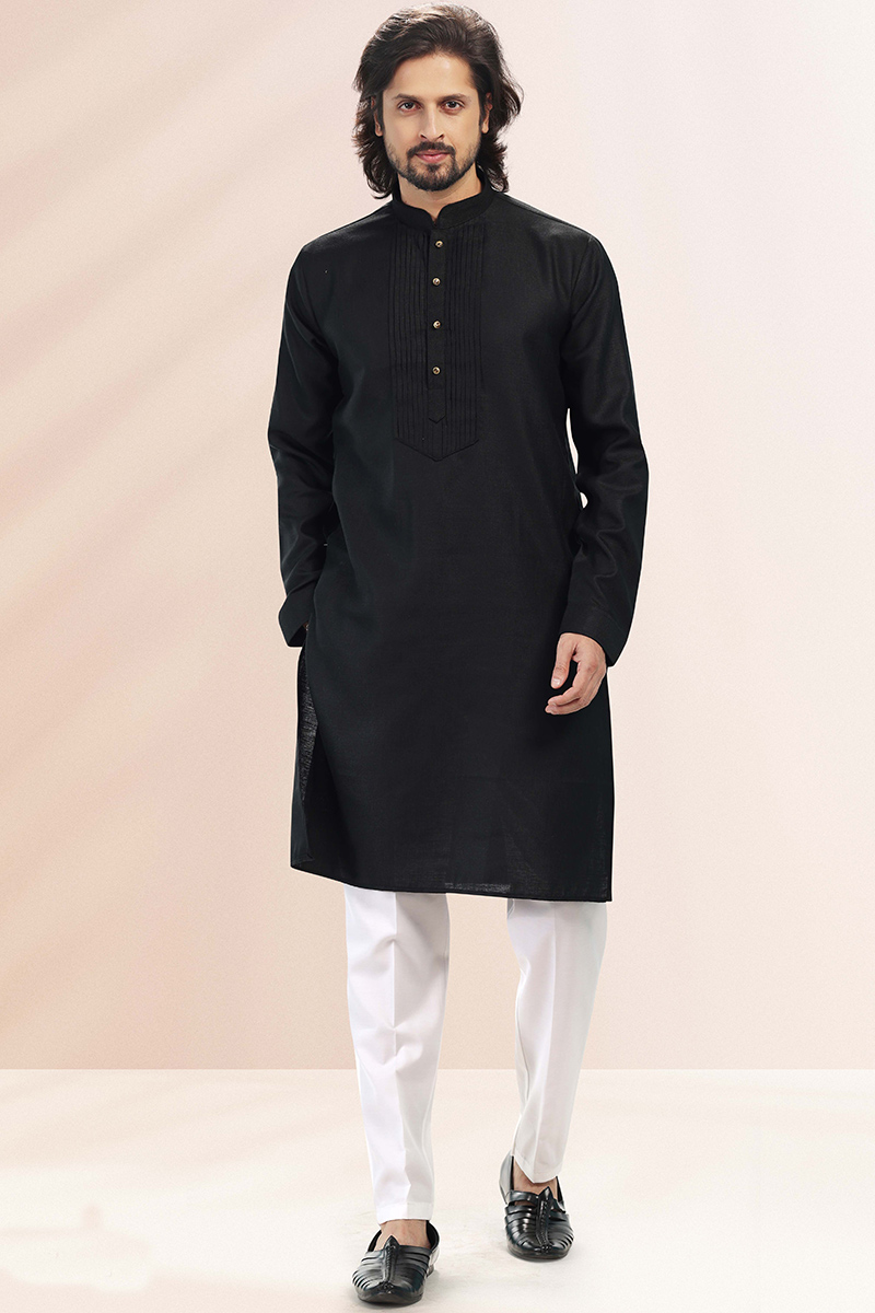 Buy KISAH Men Self Design Cotton Indowestern Sherwani Set - Sherwani