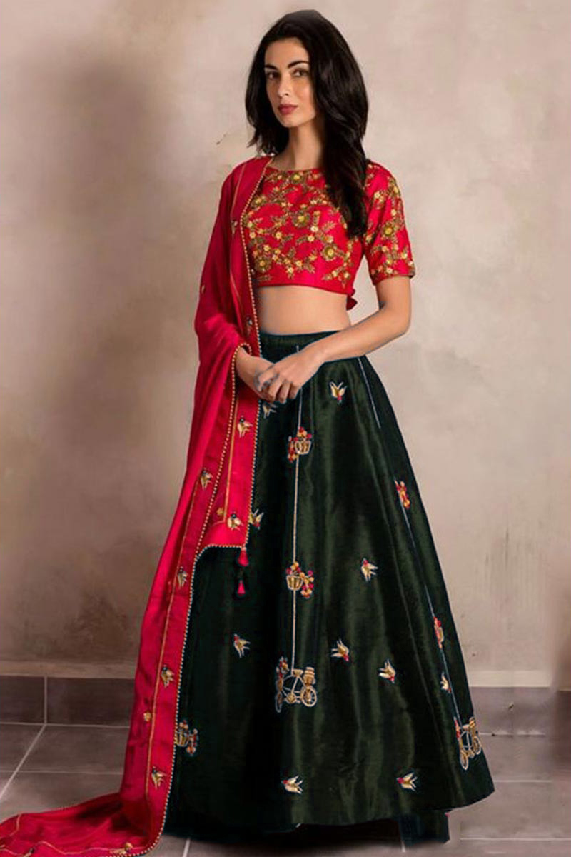 Banglori silk lehenga choli shop
