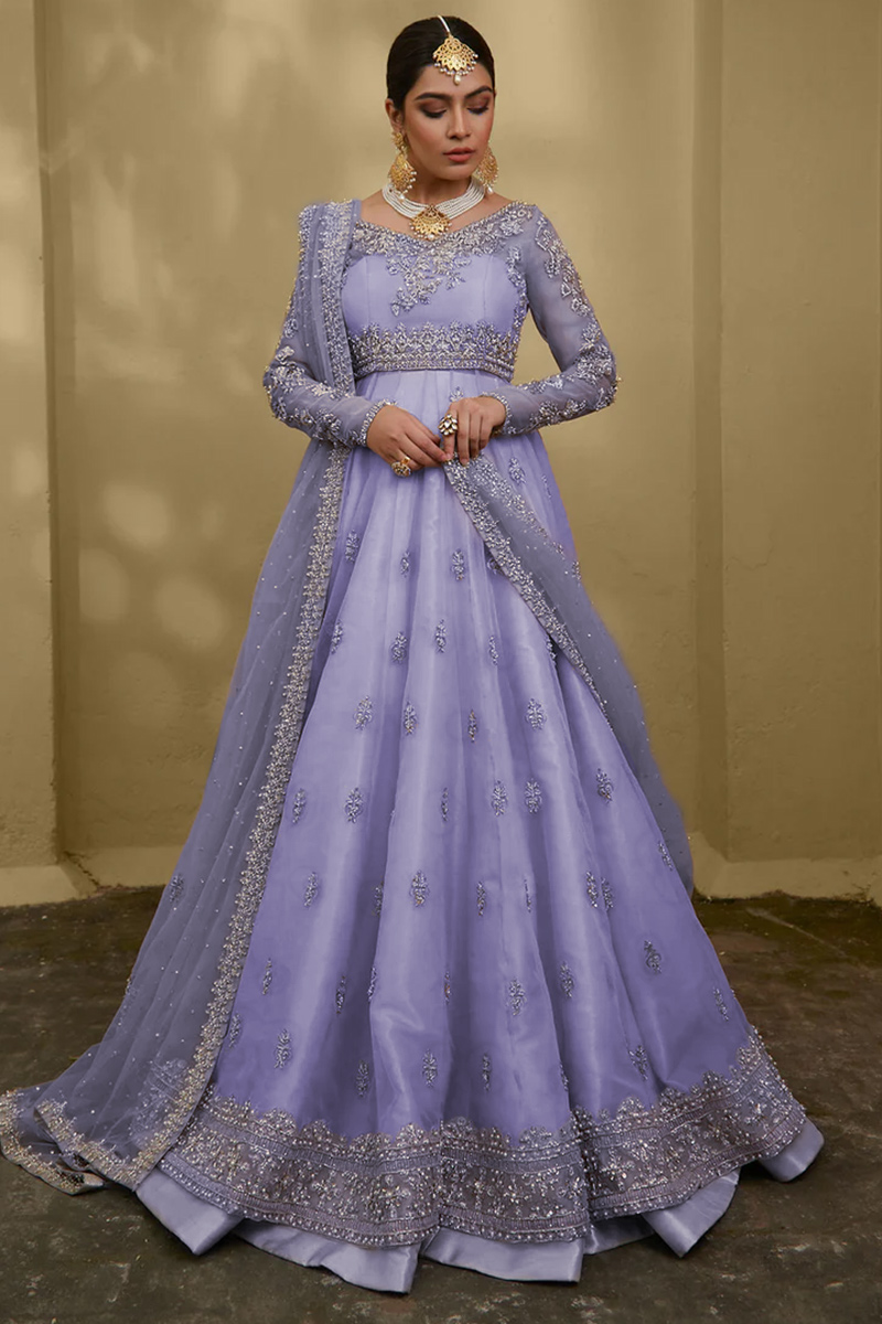 Divas Fashion Embroidered Lavender Purple Wedding Lehenga Choli LLCV110166