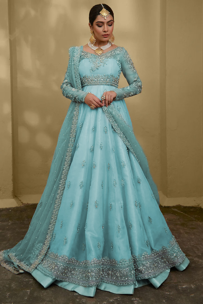 Sky blue chaniya choli new arrivals