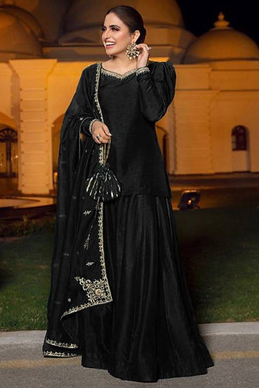 Buy Mehndi Raw Silk Pakistani Wedding Clothing Online for Women in USA