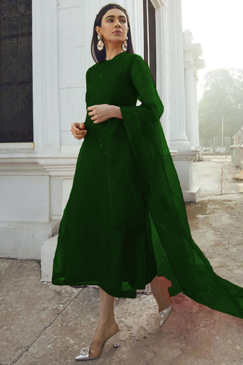 New Arrival Designer Dark Green Trouser Suit LSTV115403