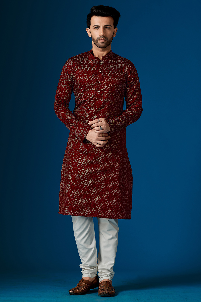 Kurta pajama side button style sale