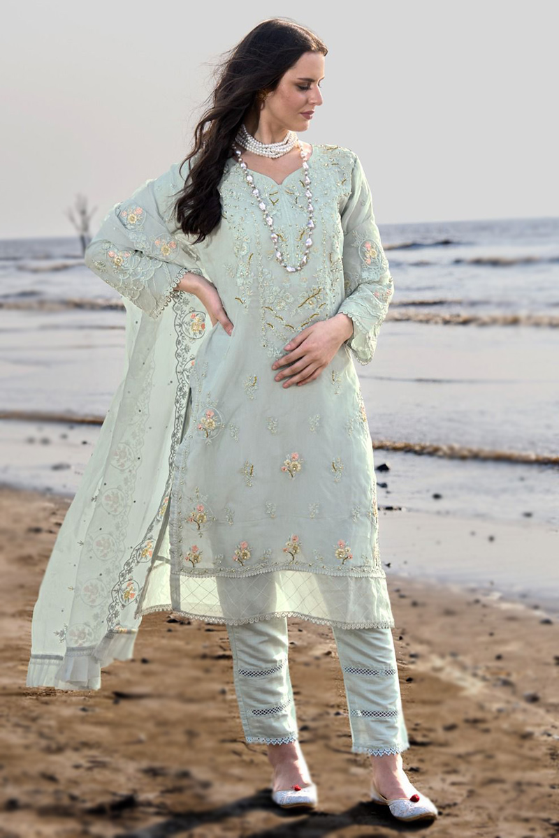 sachin and babi light blue dress Ralph Lauren Floral Midi Shirt Dress in White main image 1