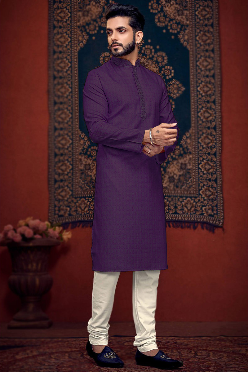 Purple Kurta Pajama for men /Boys 2024 Festive Wear/Wedding, Engagement Party Special Ethnic wear plus size available