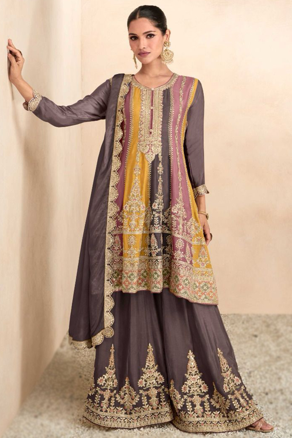 Frock with palazzo sales