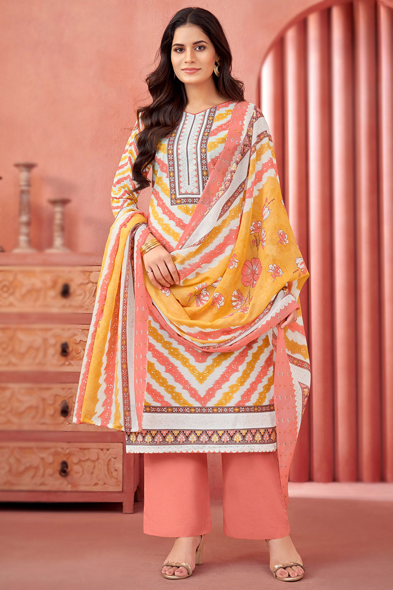 Cotton printed palazzo suits online