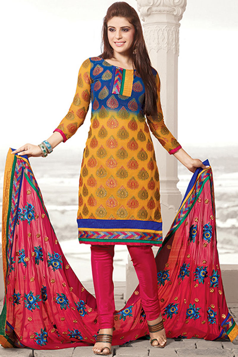Cotton long churidar sale