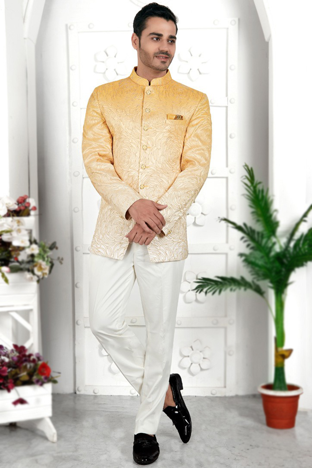 Pant Coats Yellow Three Piece Suit Dark Yellow Colour Coat Pant