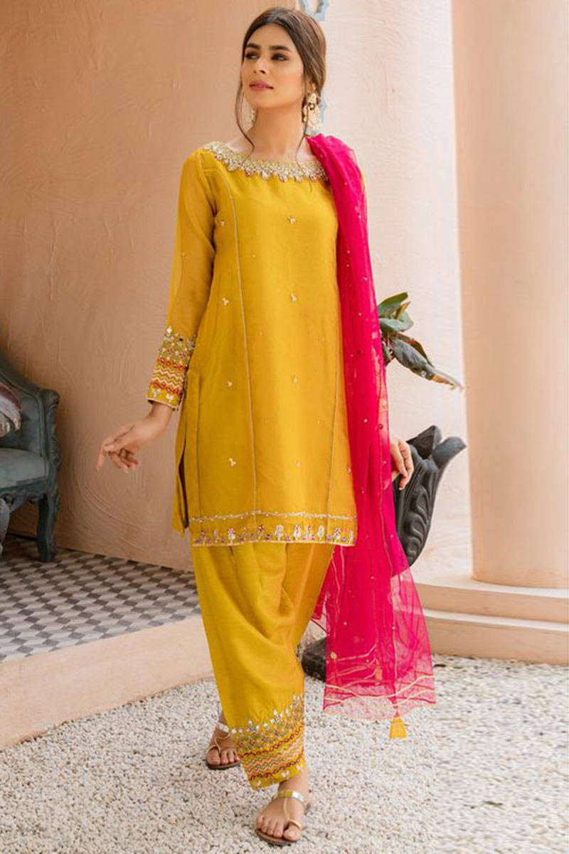 patiala salwar yellow