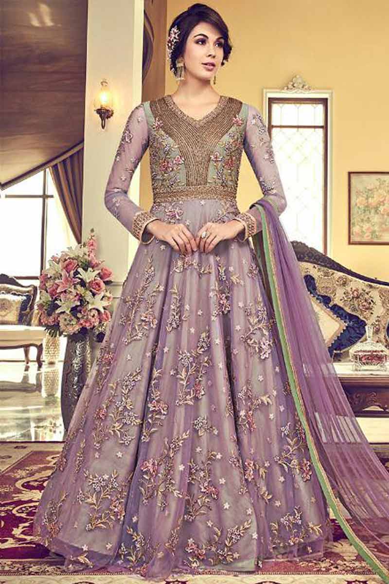 Light plum color dress