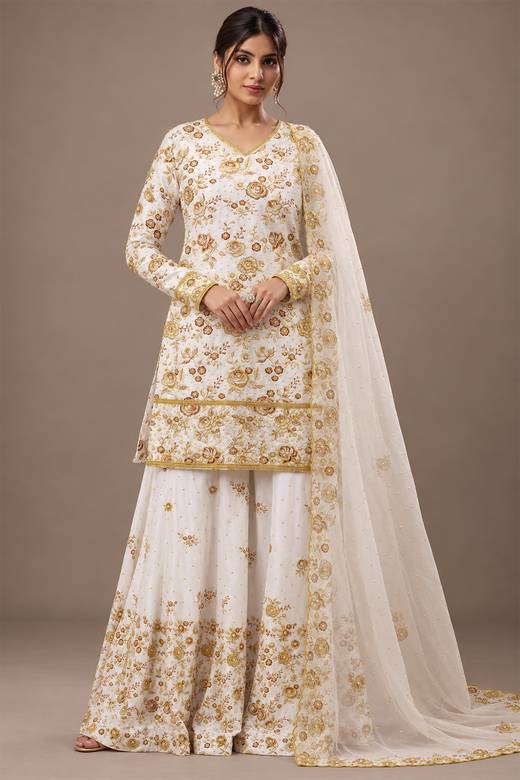 beaded indian dress Buy White Beads Work Dresses Online for Women in USA featuring lavish hand embroidery