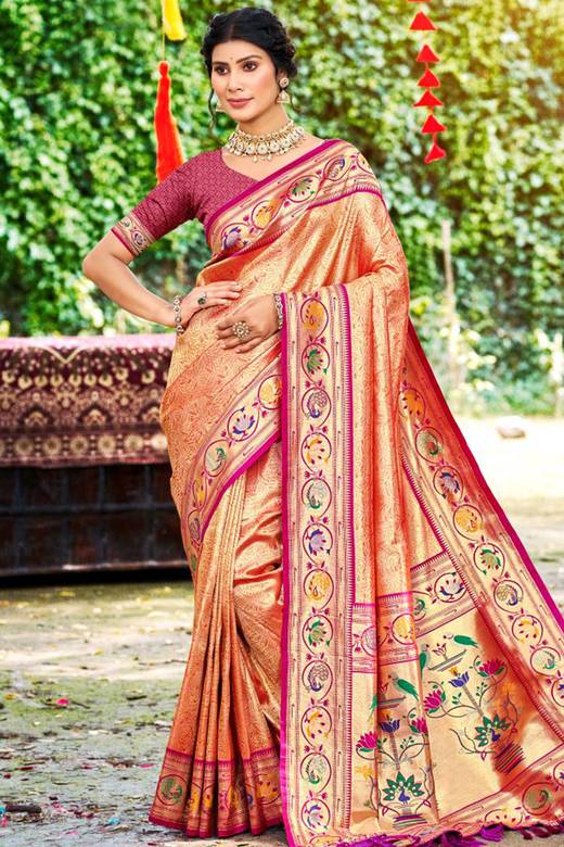 Shop Traditional Paithani Dresses Online USA