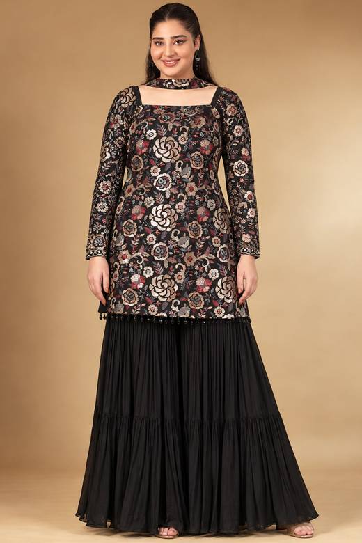 traditional dresses for plus size ladies Indian Outfits Women color_Discoloration