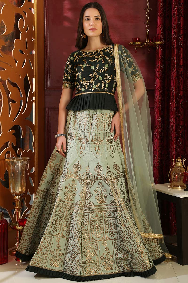 Brocade lehenga choli deals