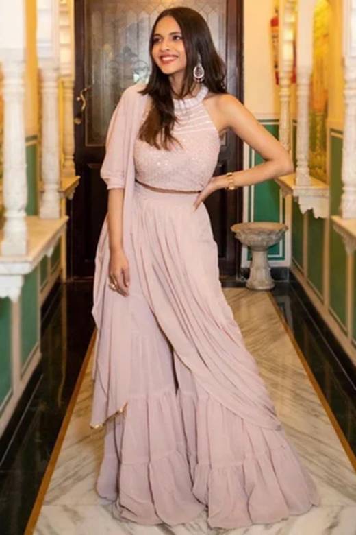 halter neck indo western dress Buy Sharara Suits Online for Women in USA halter neck tops