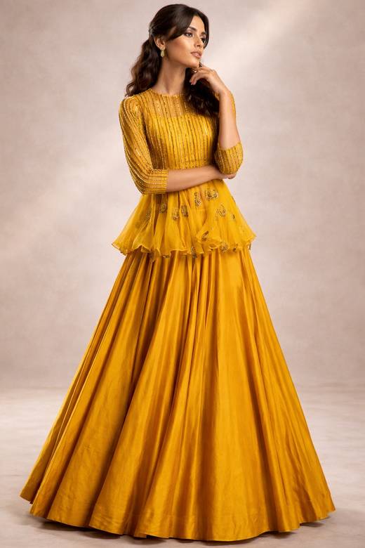 haldi dress for plus size ladies Buy Long Choli Indian Dresses Online Women in USA occasion: quinceanera