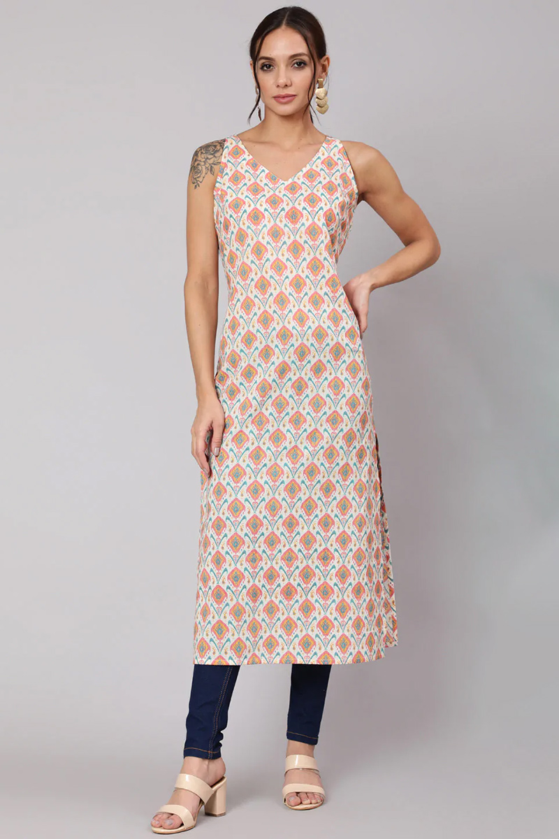 Buy Latest Multi Color Kurti with LKV001422
