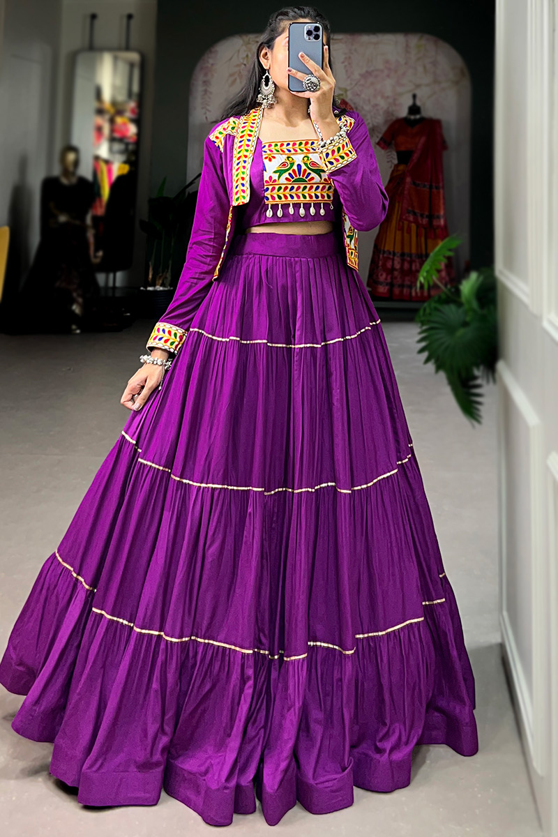 Purple lehenga choli hotsell