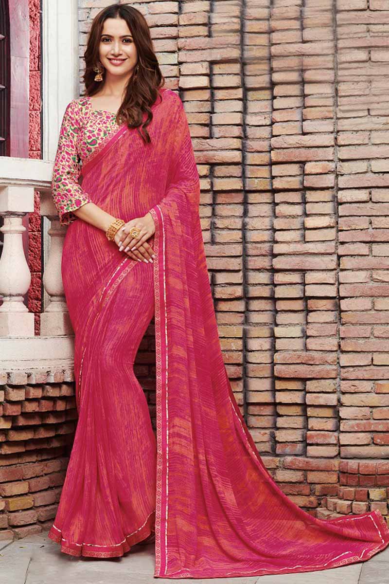 Beautiful Pure Viscose Georgette Saree – Anant Tex Exports Private