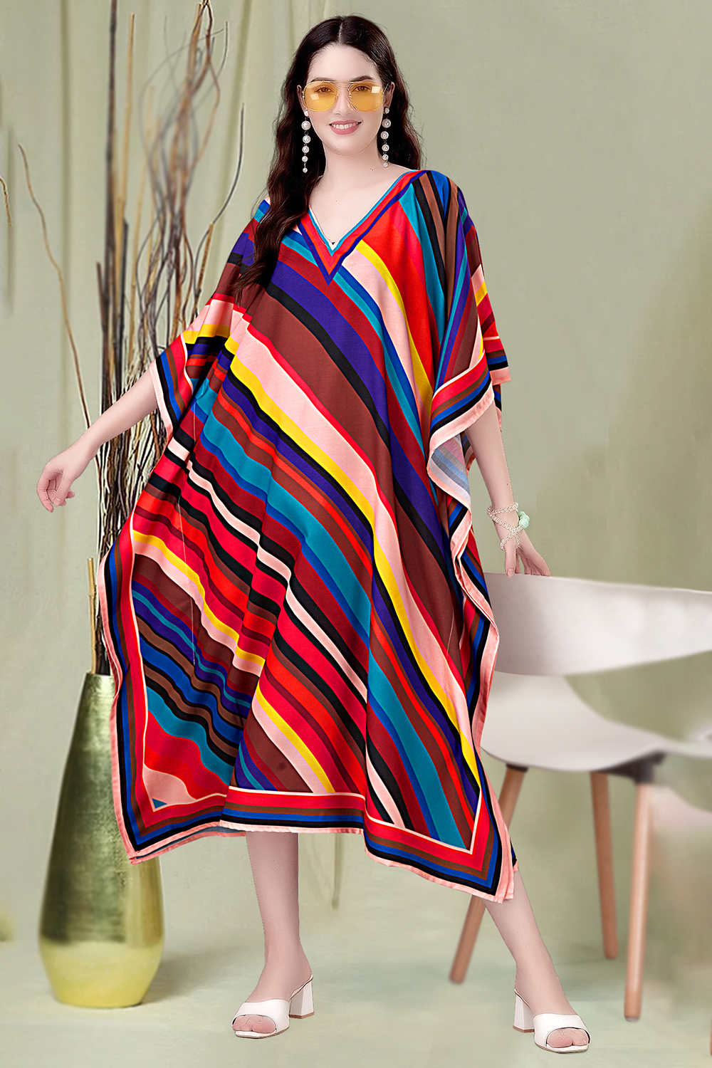 Casual kaftan deals