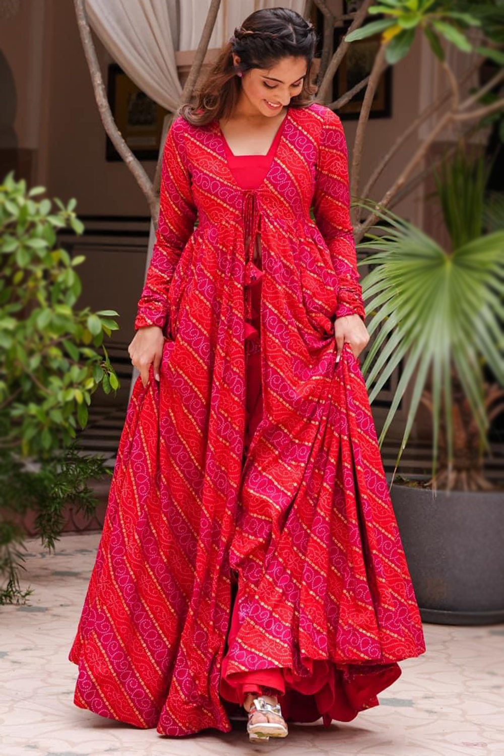 open lace back dress Red Shrug & Dress Set Long Sleeve Maxi Bodycon Jersey main image 1