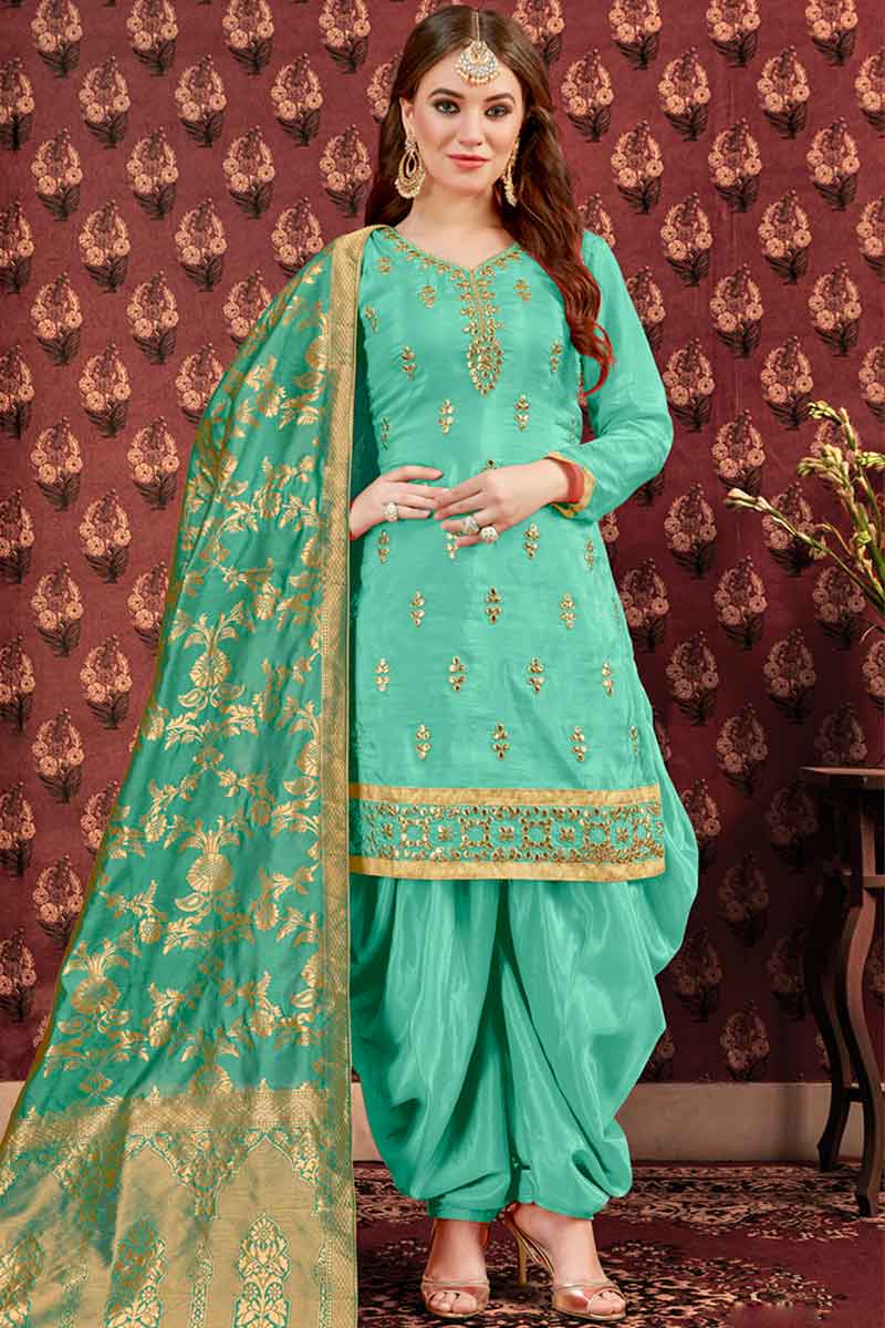 gota patti patiala suit