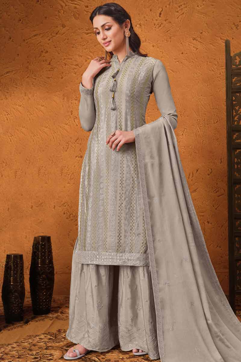 silver grey sharara