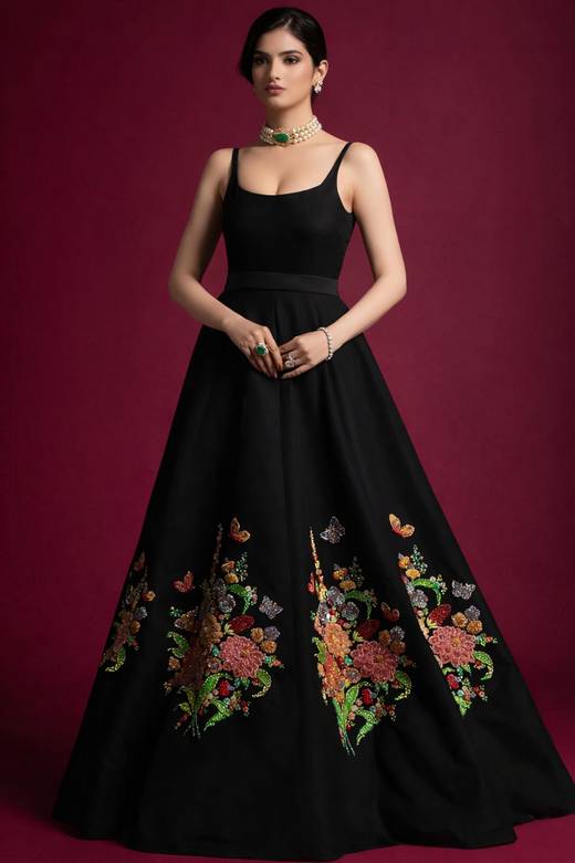 bollywood formal dresses Buy Anarkali Gown Sleeveless Online for Women in USA satin sage bridesmaid dress long