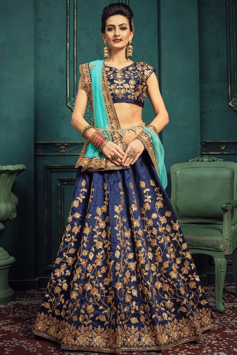 Silk party wear lehenga new arrivals