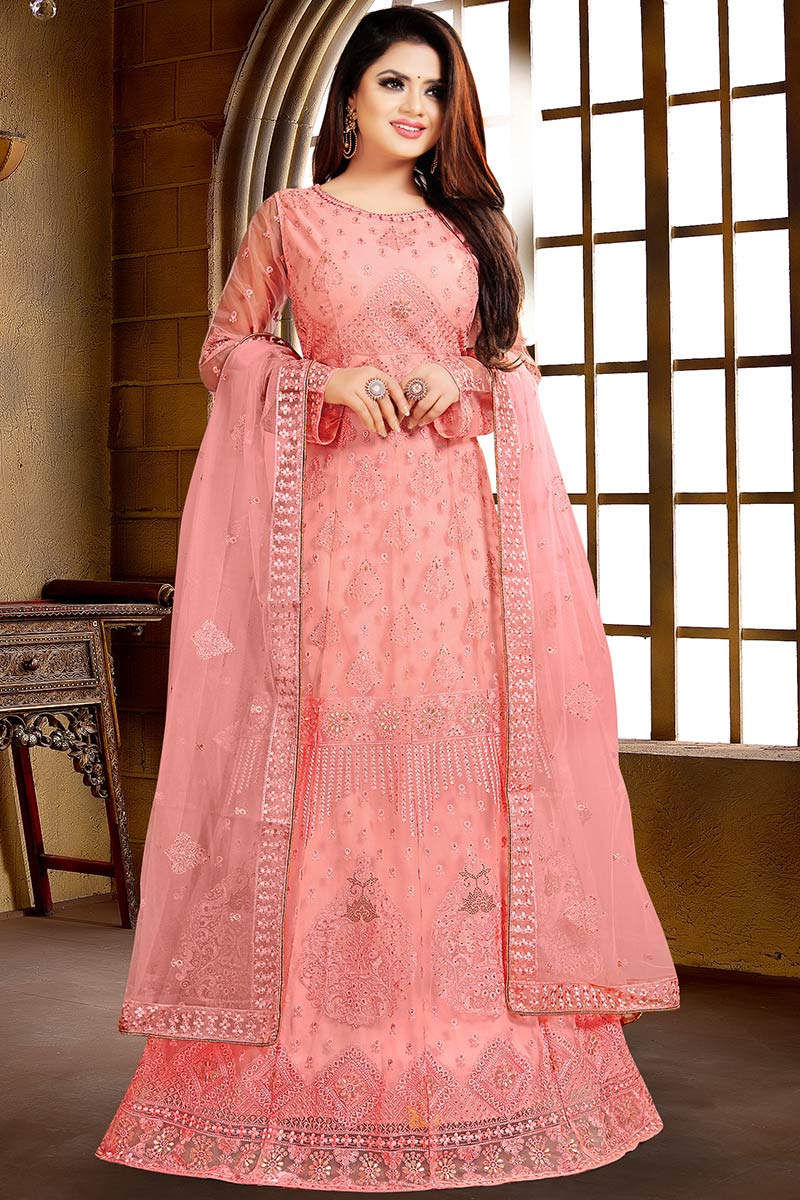 Aggregate more than 169 baby pink indian gown super hot