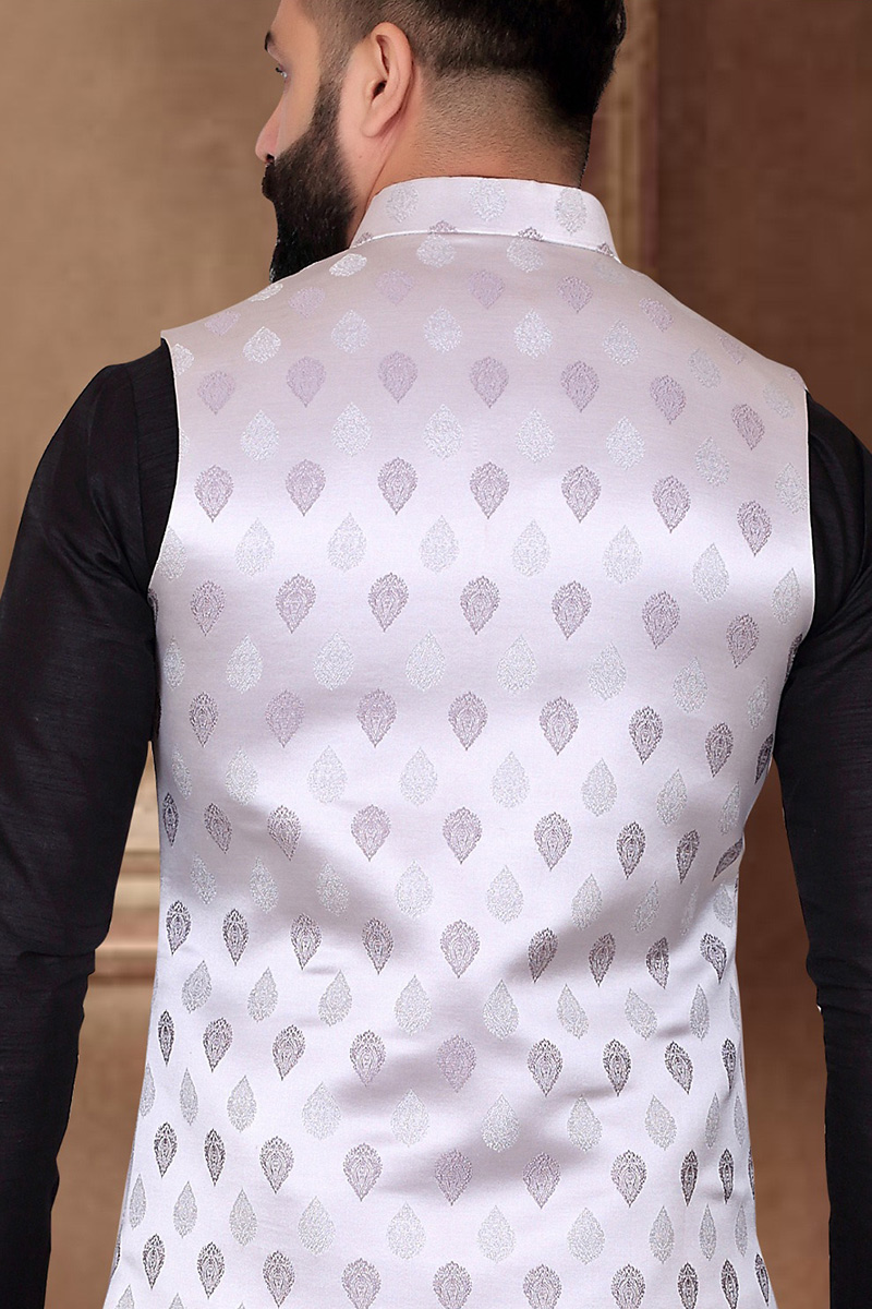 Banarasi mens waistcoat best sale