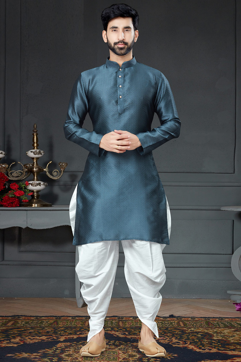 Mens Traditional Kurta Pajama Silk Wedding Kurta Pajama Raw Silk Kurta Pajama Men's clothing shops