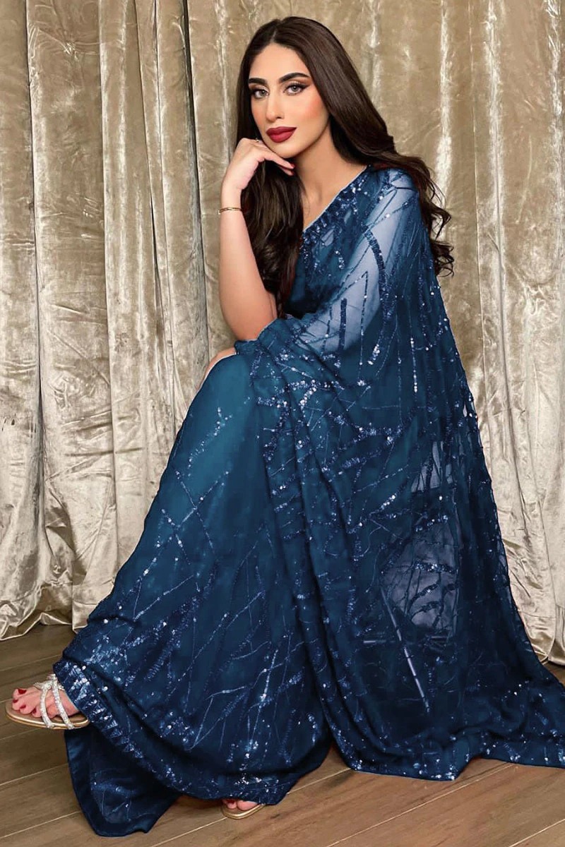 sachin and babi light blue dress 70+ Stylish Look Cocktail Dresses Ideas 77 main image 1