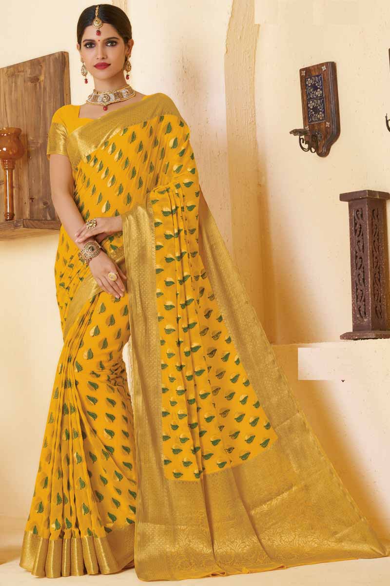 haldi saree cotton