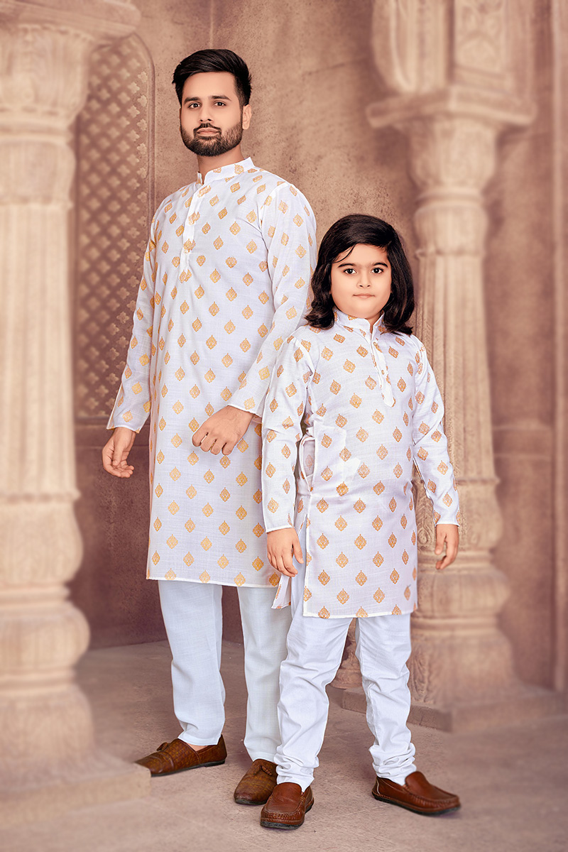 Punjabi kurta specificare pajama printed