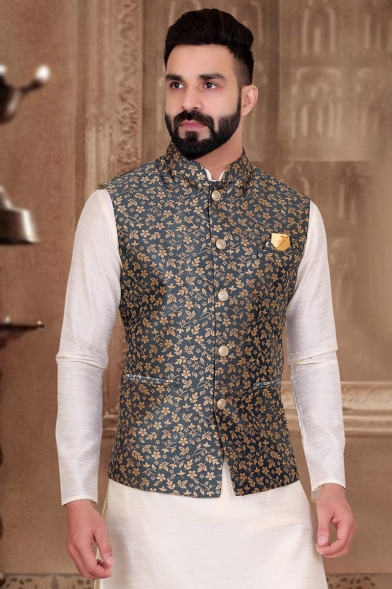 Mens jacquard waistcoat best sale