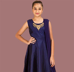 Girls Yellow Color Eid Dresses